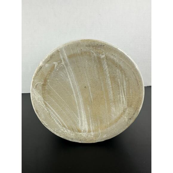 Antique 1800's Stoneware Salt Glazed Crock Pot Brown & Cream, Black 7.5” - Picture 6 of 6